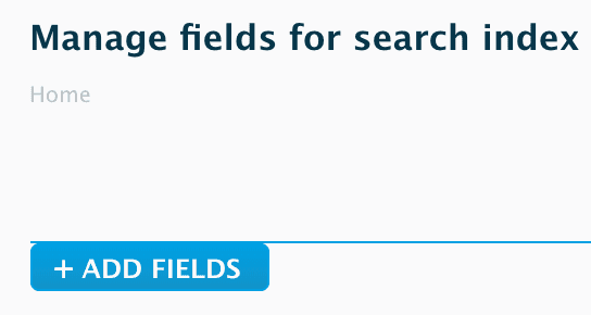 "Manage fields for search index, Add fields"