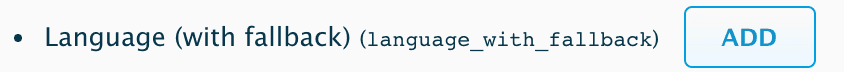 "Language (with fallback), Add"