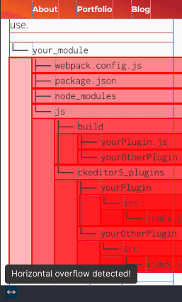 Layout debugging